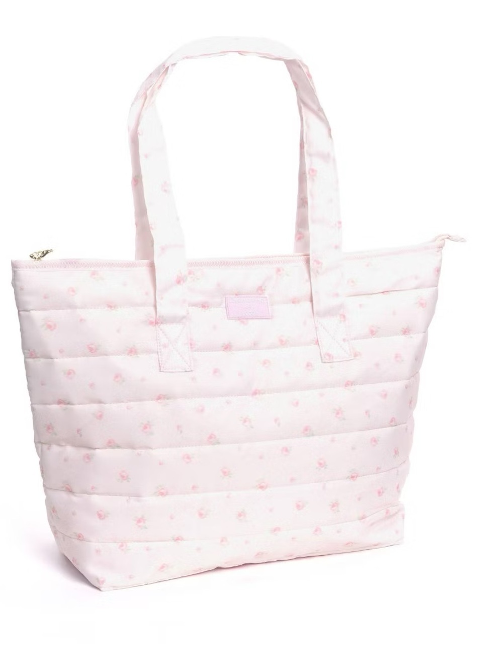 LoveShackFancy - Yoobi Blooming Heirloom Ditsy Quilted Tote Bag Ballet Bloom